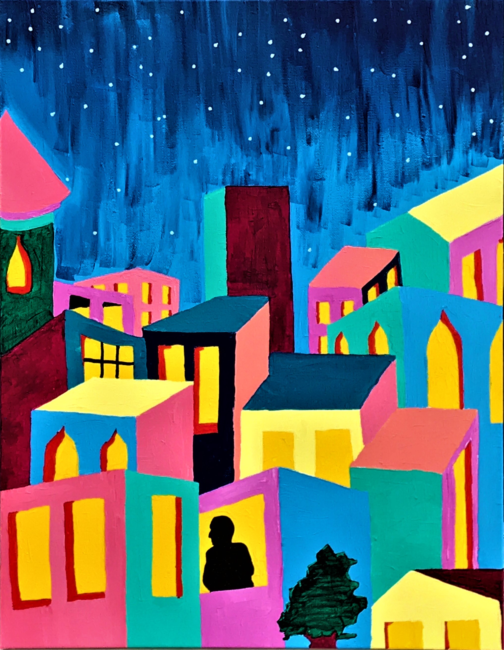 A Star Lit Night painting by Tamassia Martins