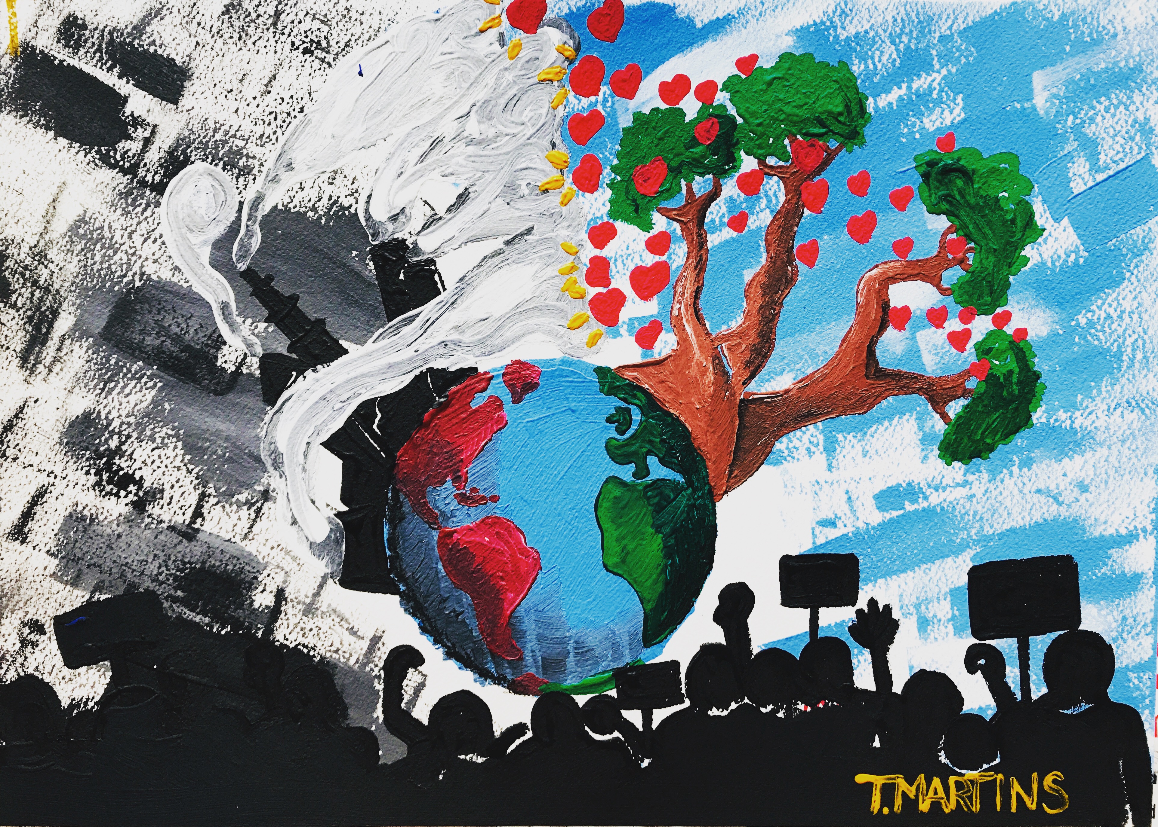 Climate painting by Tamassia Martins