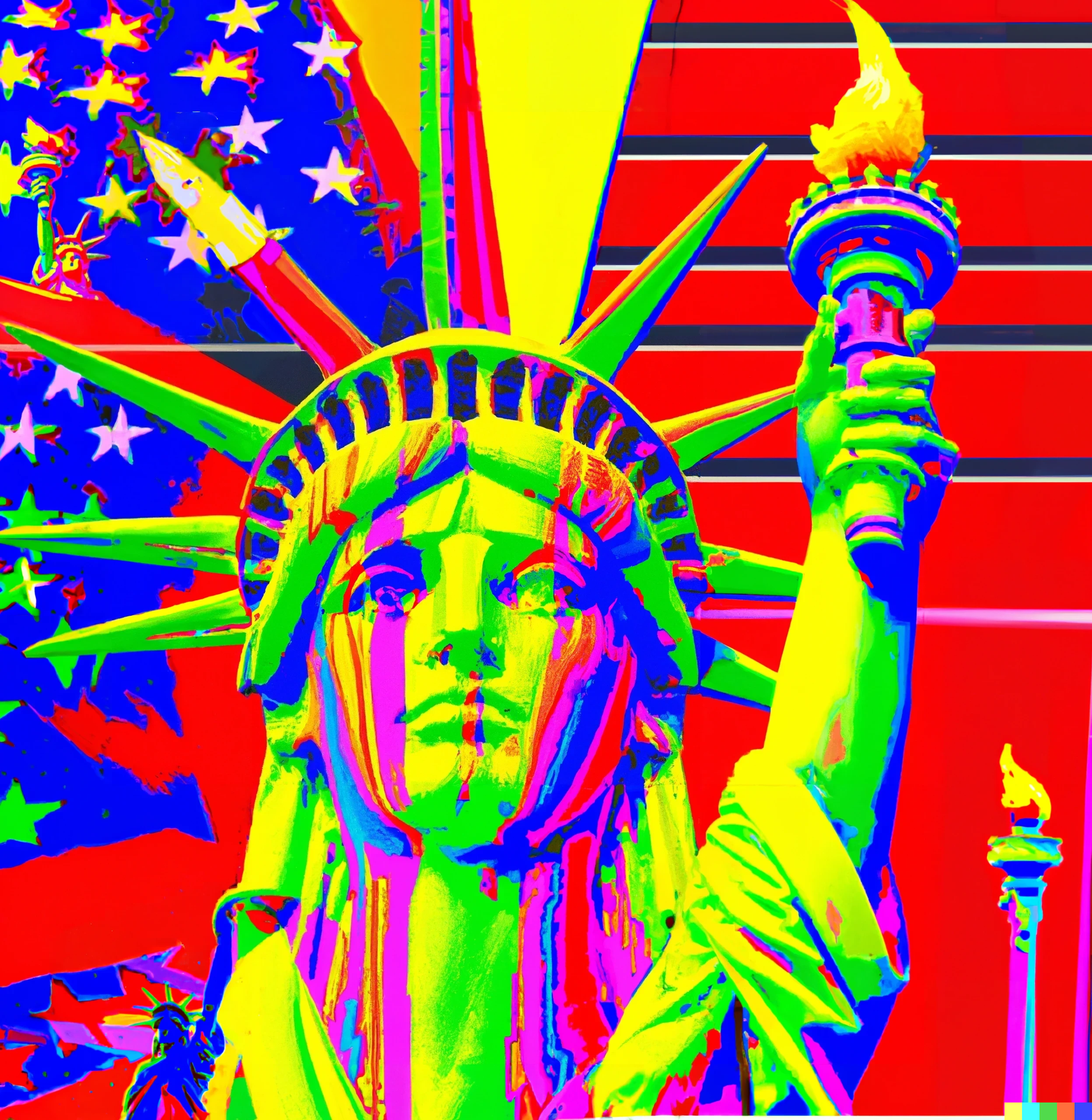 Statue of Liberty digital art by Tamassia Martins