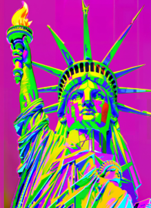 Statue of Liberty for Mr. Rios digital art by Tamassia Martins