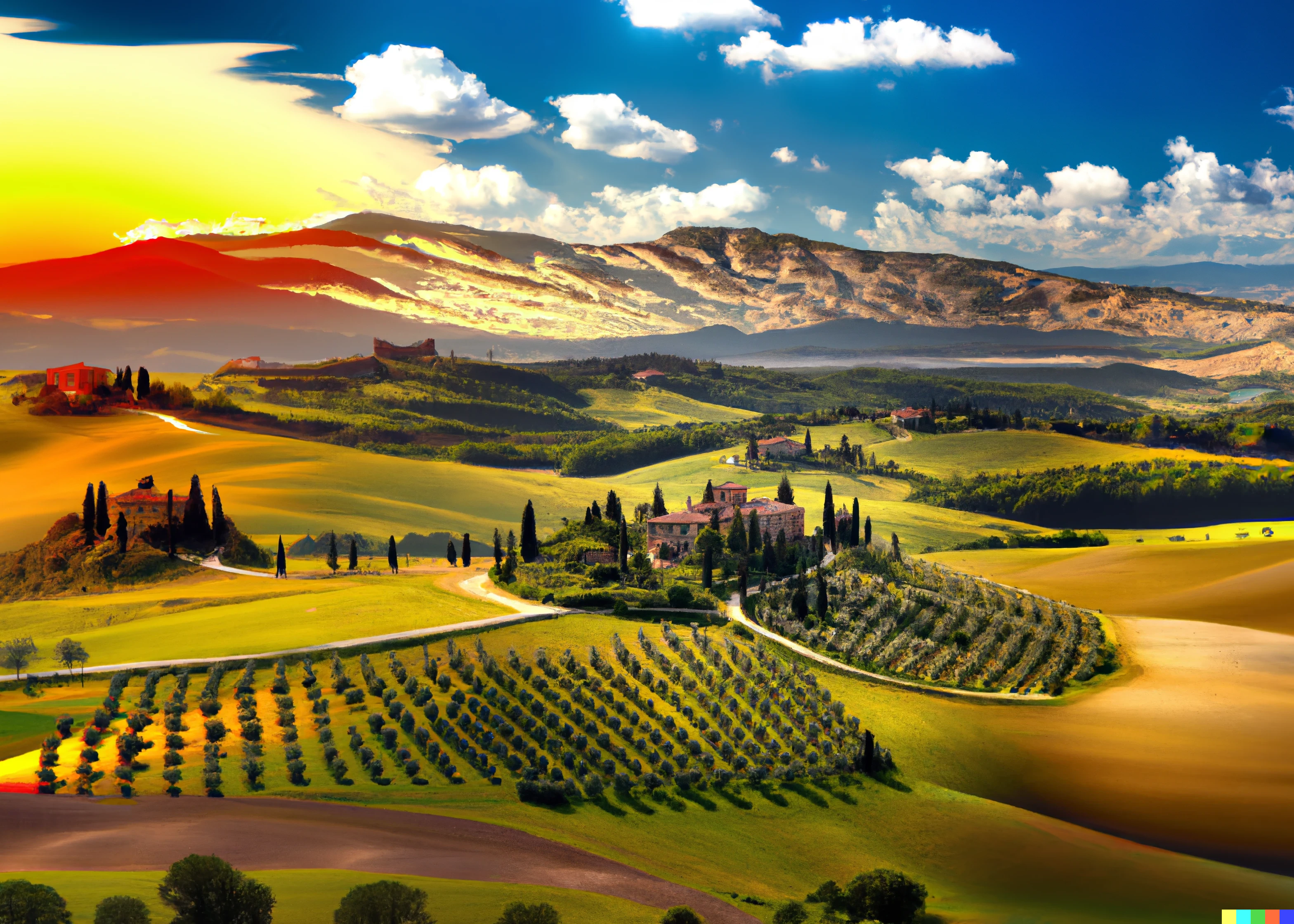 Tuscany Digital Art by Tamassia Martins